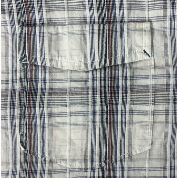 HORNY TOAD Men's Shirt Button Up 2XL Plaid 100% Organic Cotton Short Sleeve - Picture 5 of 7